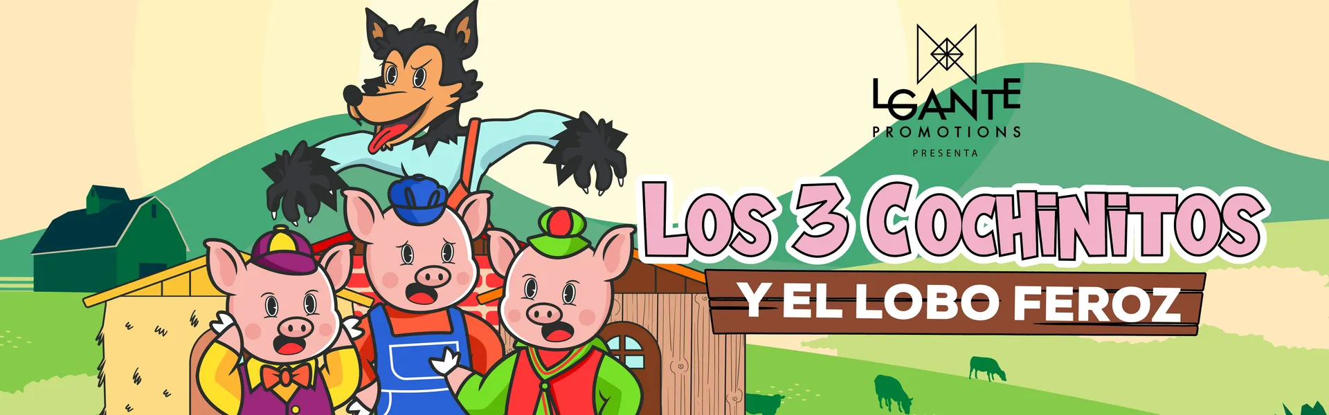 Los 3 Cochinitos y El Lobo Feroz